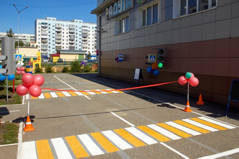 Открытие детского автогородока по безопасности дорожного движения